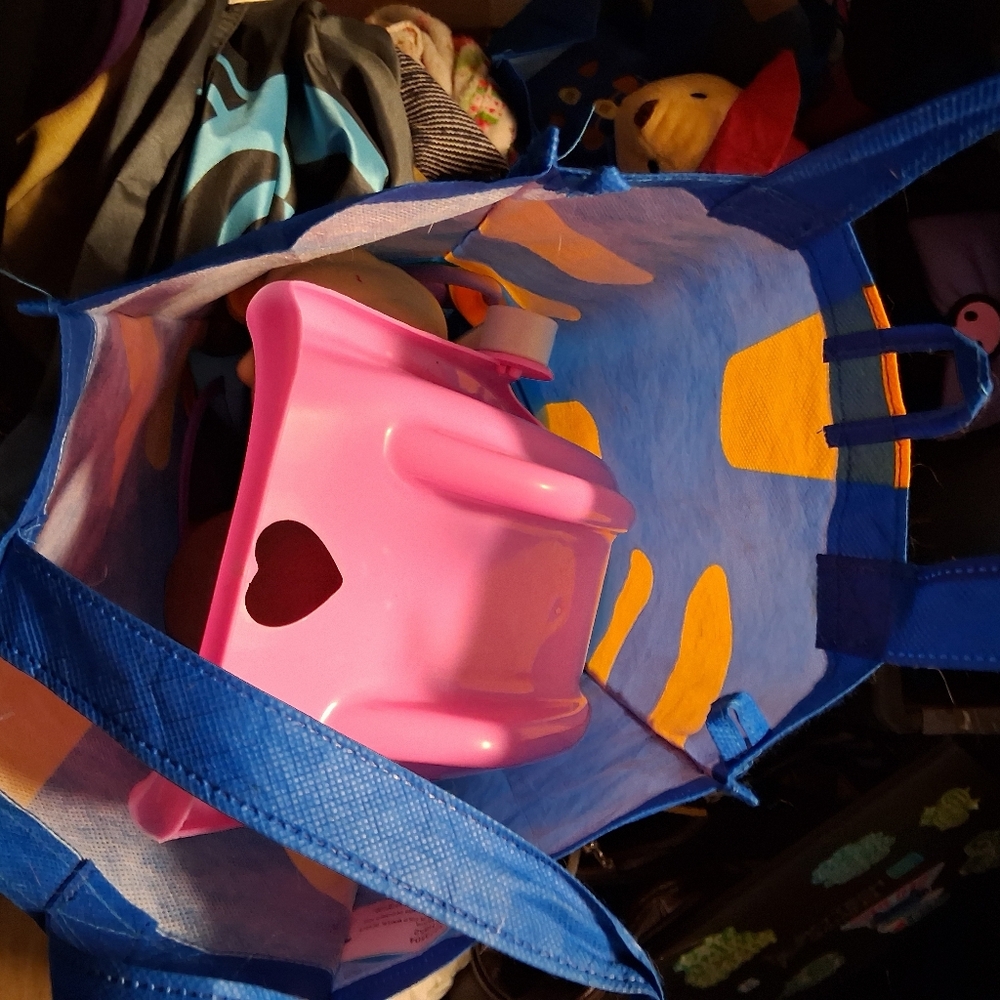 Pink Toy Chair with Heart Design